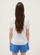 White pure cotton T-shirt with front print, regular fit_3