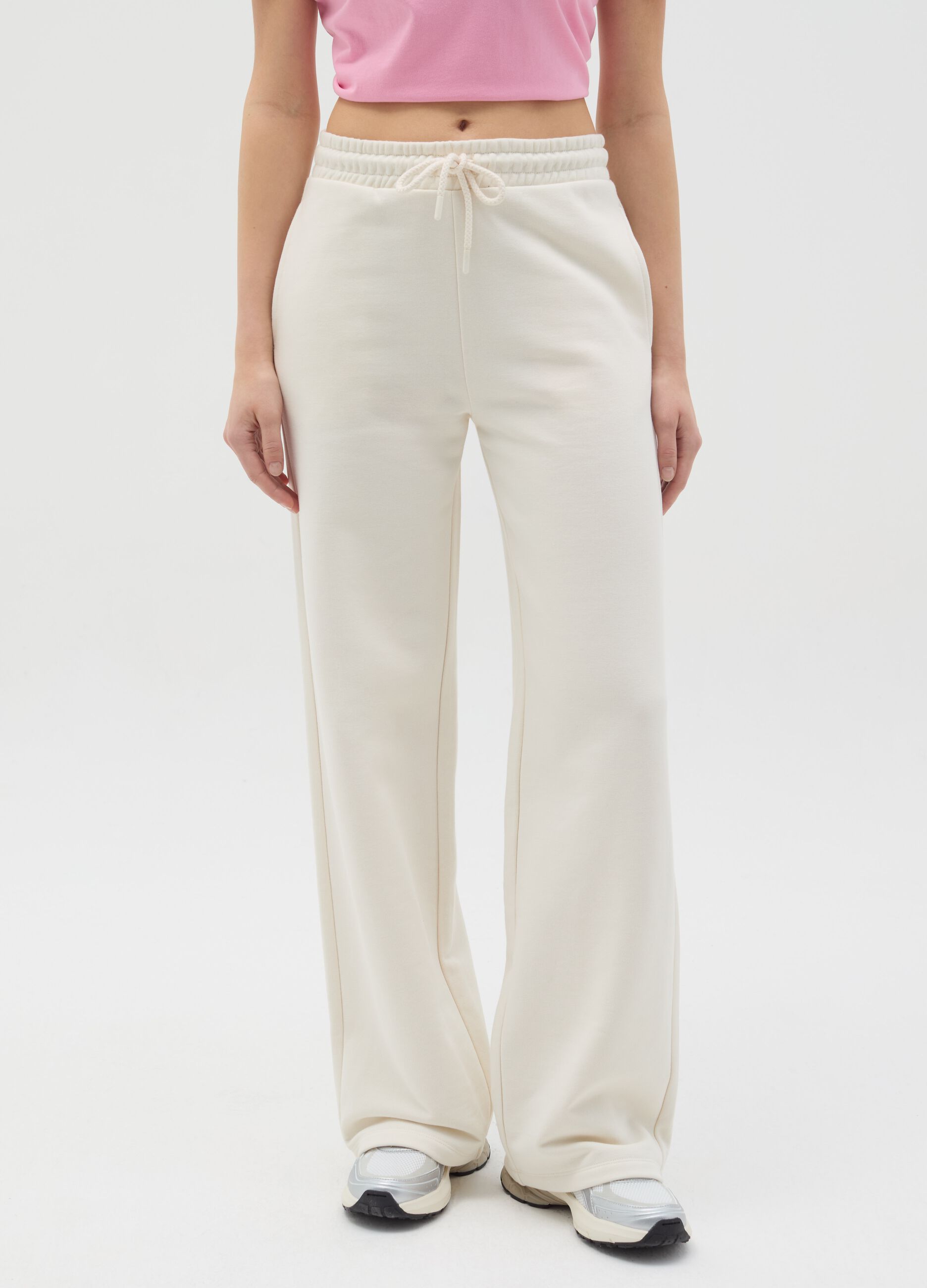 Essential straight-fit joggers with drawstring
