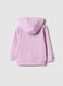 Purple hoodie for girls in pure cotton regular fit_1