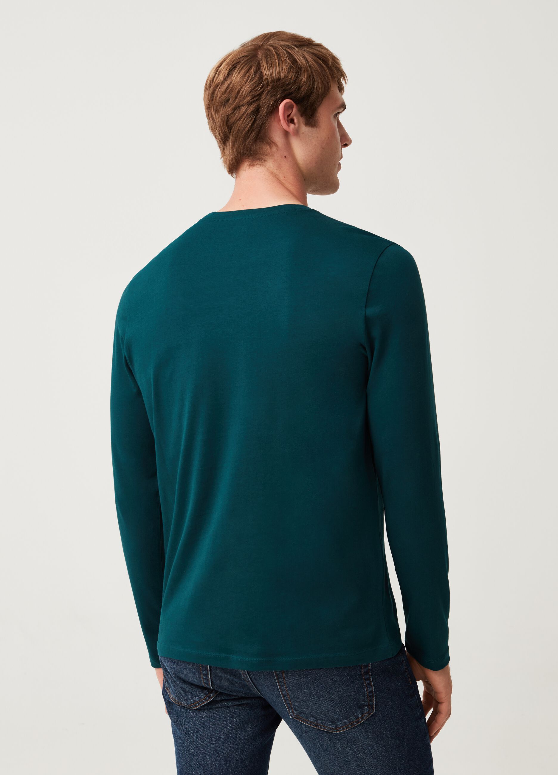 Long-sleeved T-shirt in jersey