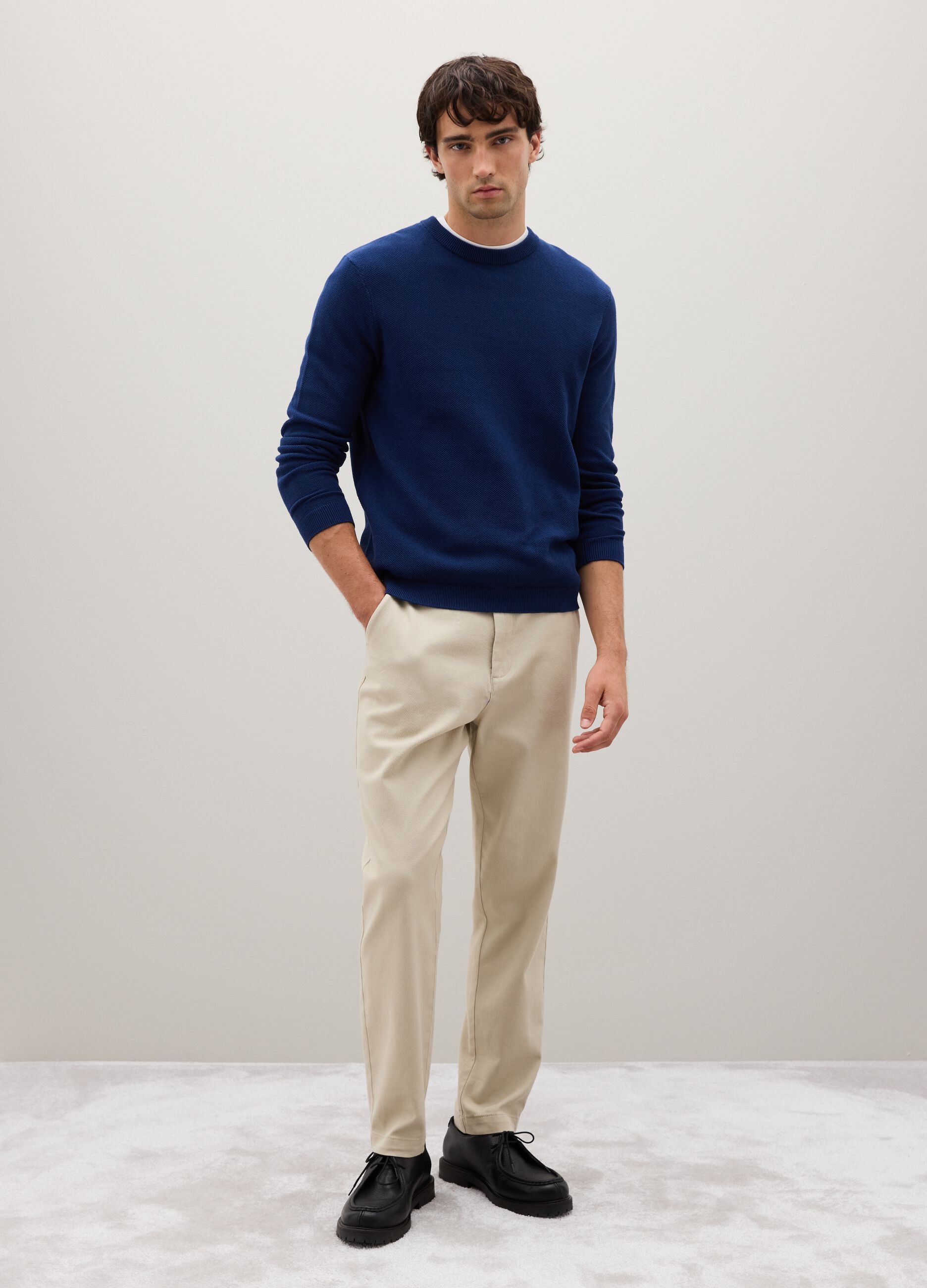 Blue Cotton Sweater