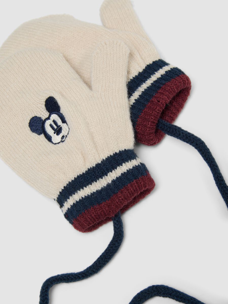 Set cappello e muffole multicolor con ricami Mickey & Friends_1