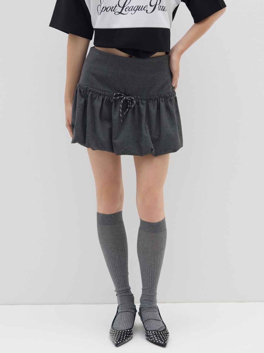 Gonna grigia regular fit_1