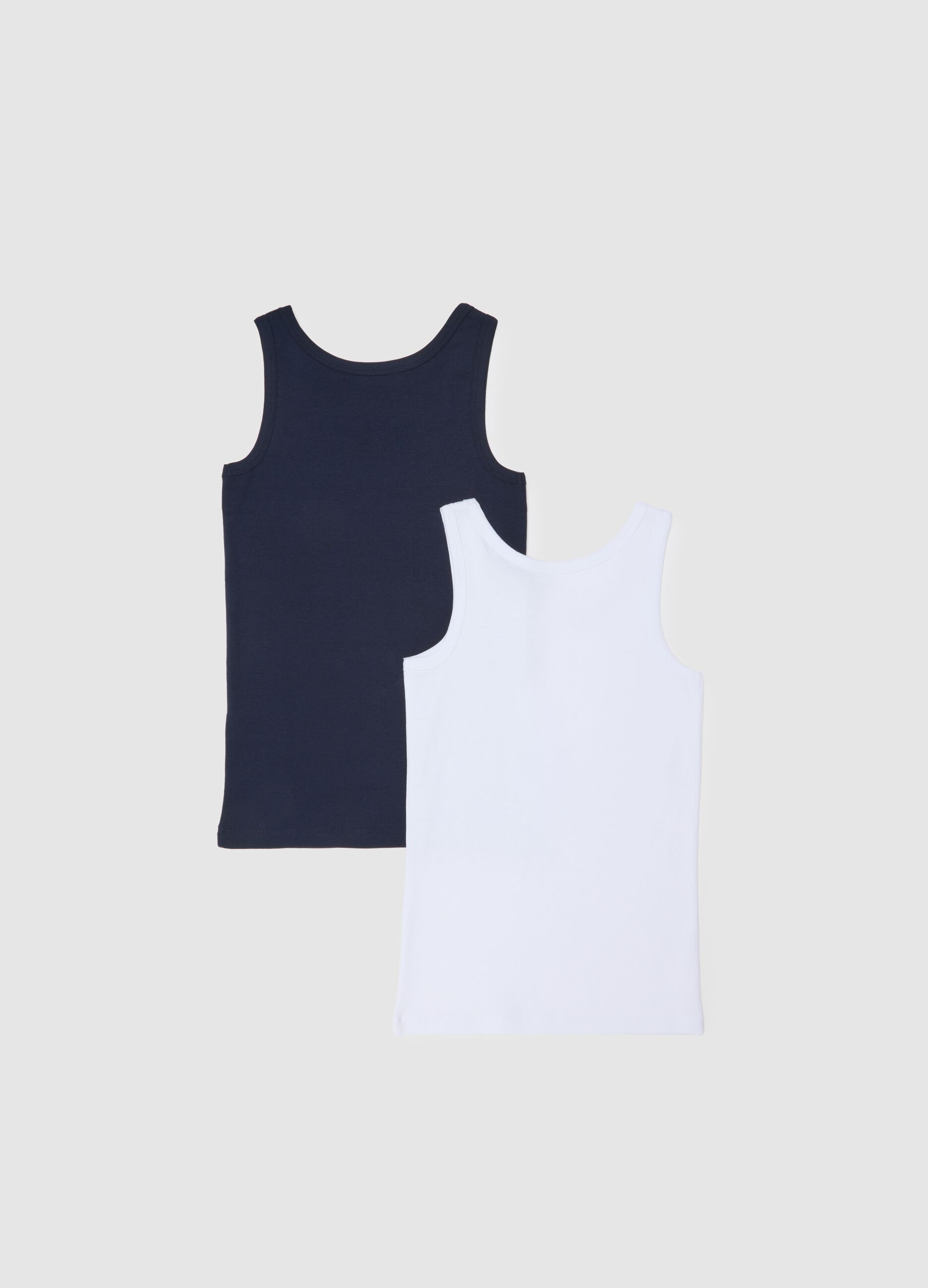 Boy's Vest in Pure Multicolour Cotton Regular Fit