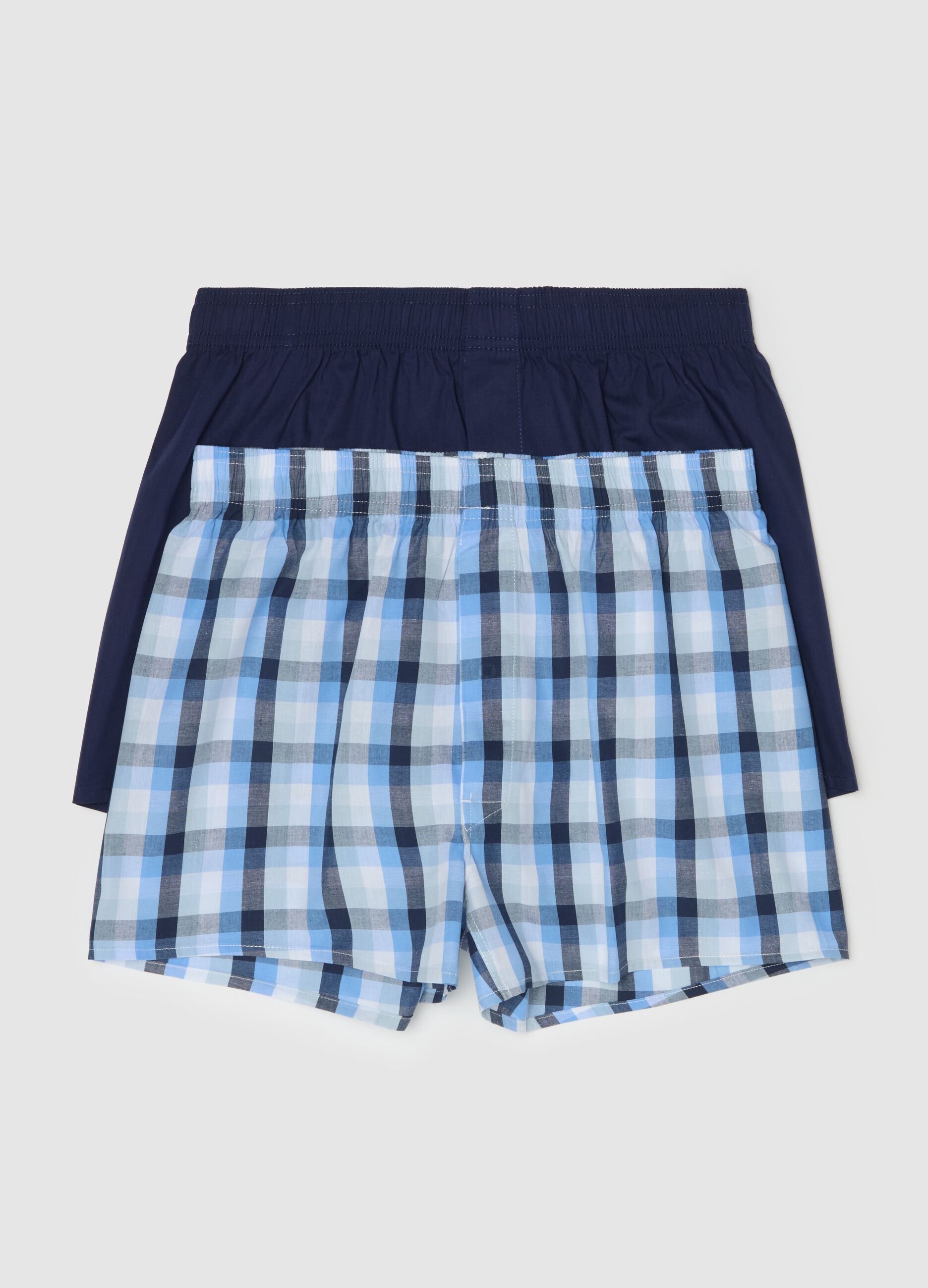Two-pack woven boxer shorts with pattern