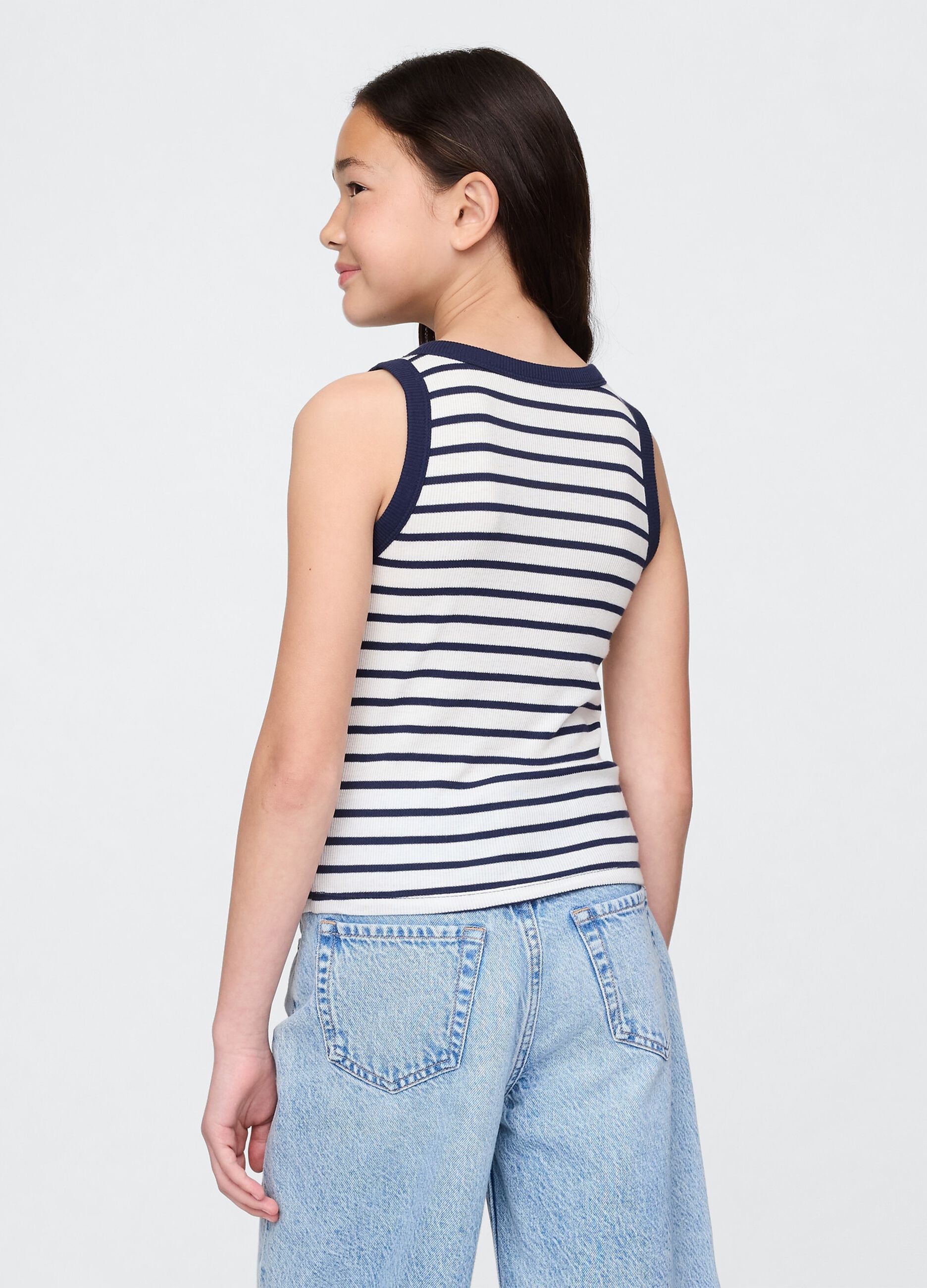 Striped Sleeveless Top