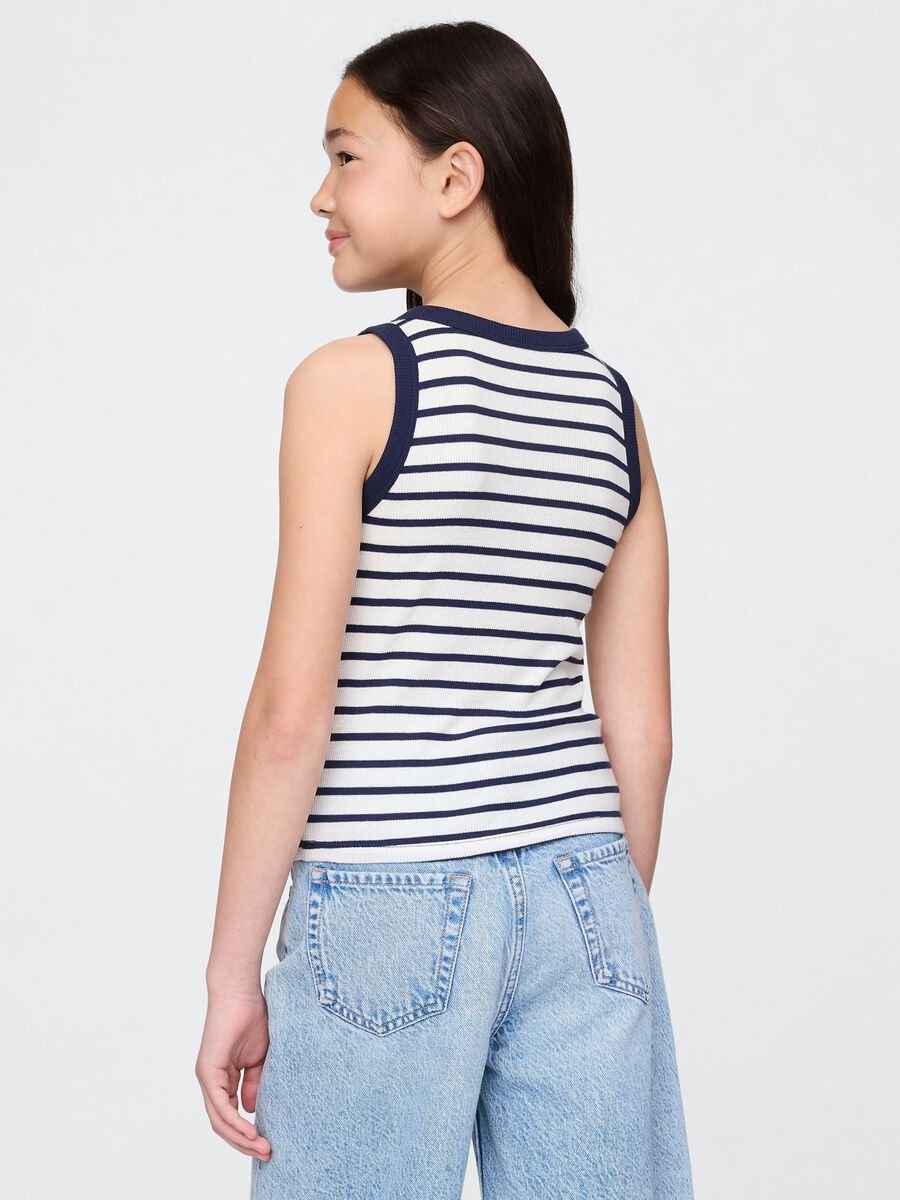 Striped Sleeveless Top_1