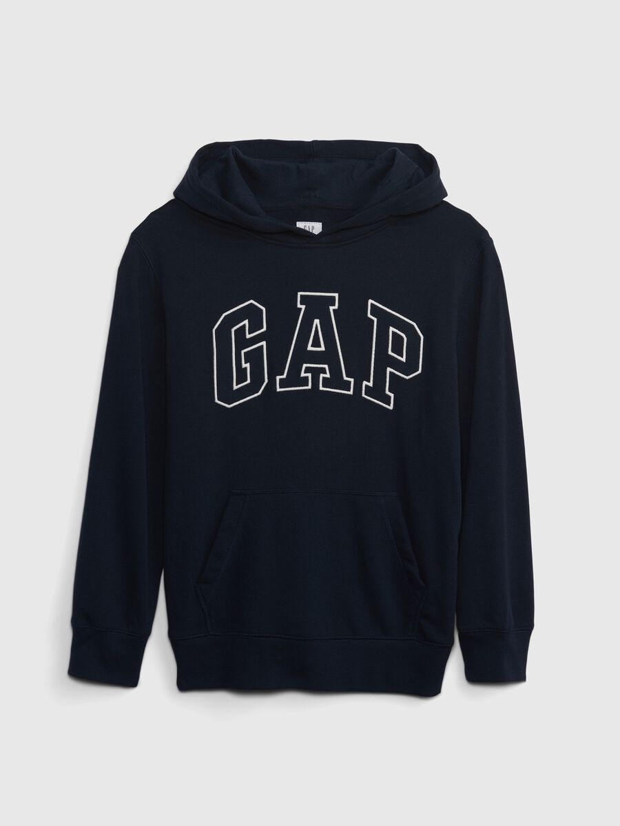Felpa con cappuccio e ricamo logo_0