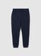 Blue Stretch Cotton Sports Trousers_4