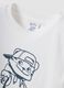White oversized organic cotton jersey T-shirt with print for boys_2