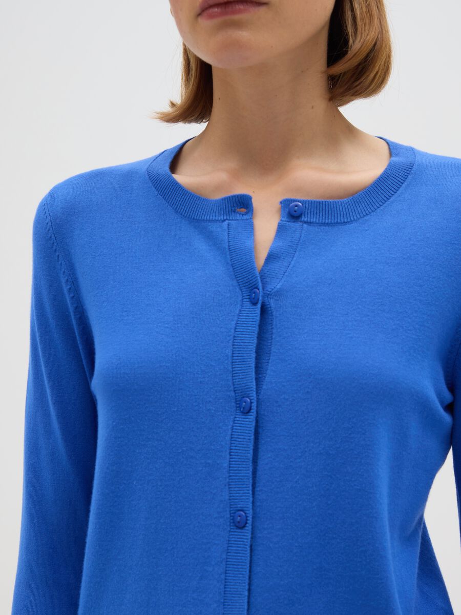 Cardigan blu regular fit_3