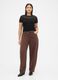 Brown jeans made of cotton and lyocell_4