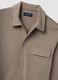 Breathable brown cotton-blend shacket with regular collar and fit_1
