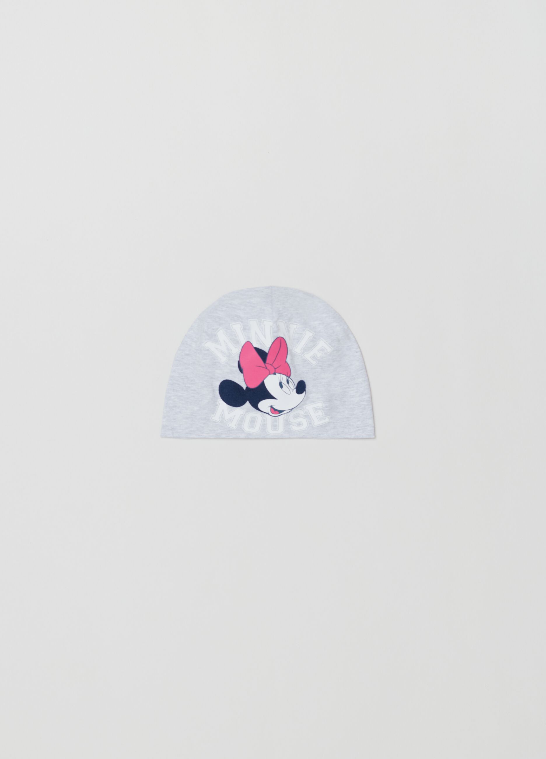 Berretto in jersey con stampa Minnie