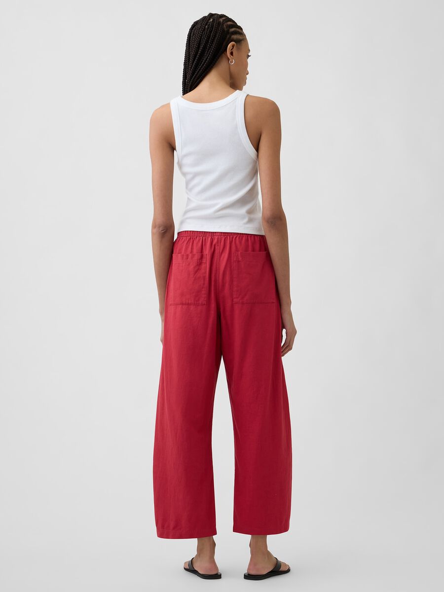 Linen-blend palazzo trousers_2