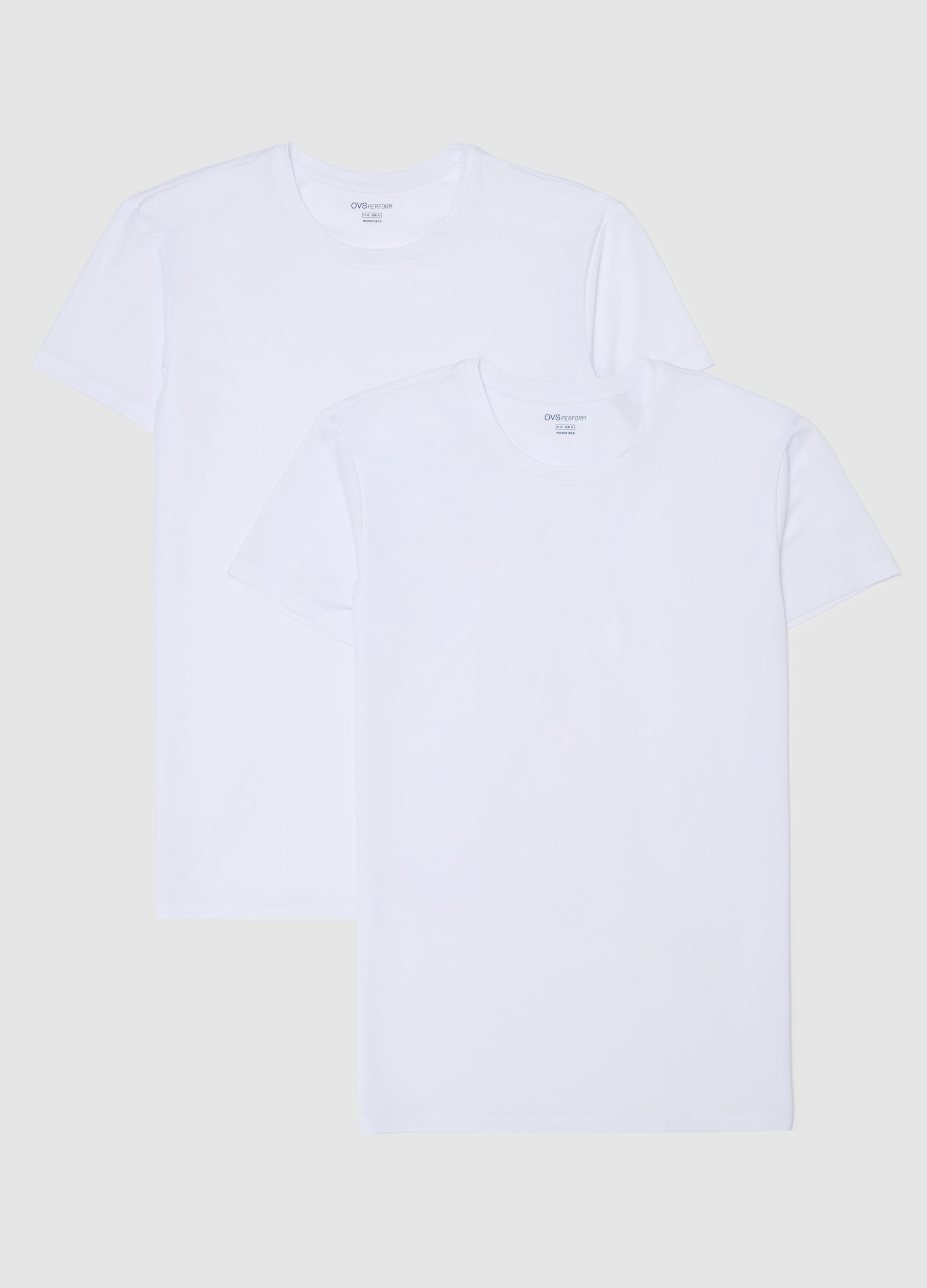 Two-pack undershirts in microfibre