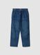 Blue pure cotton jeans with comfort-fit pockets_0