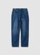 Blue baggy-fit jeans in pure cotton_0