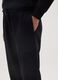 Black cotton blend cargo pants_3
