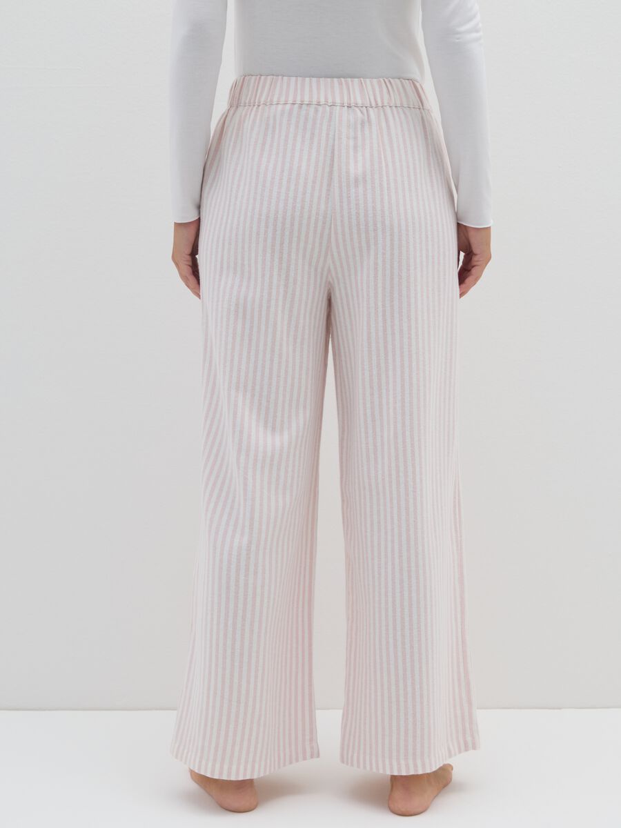 Multicoloured pure cotton regular fit pyjama trousers_2