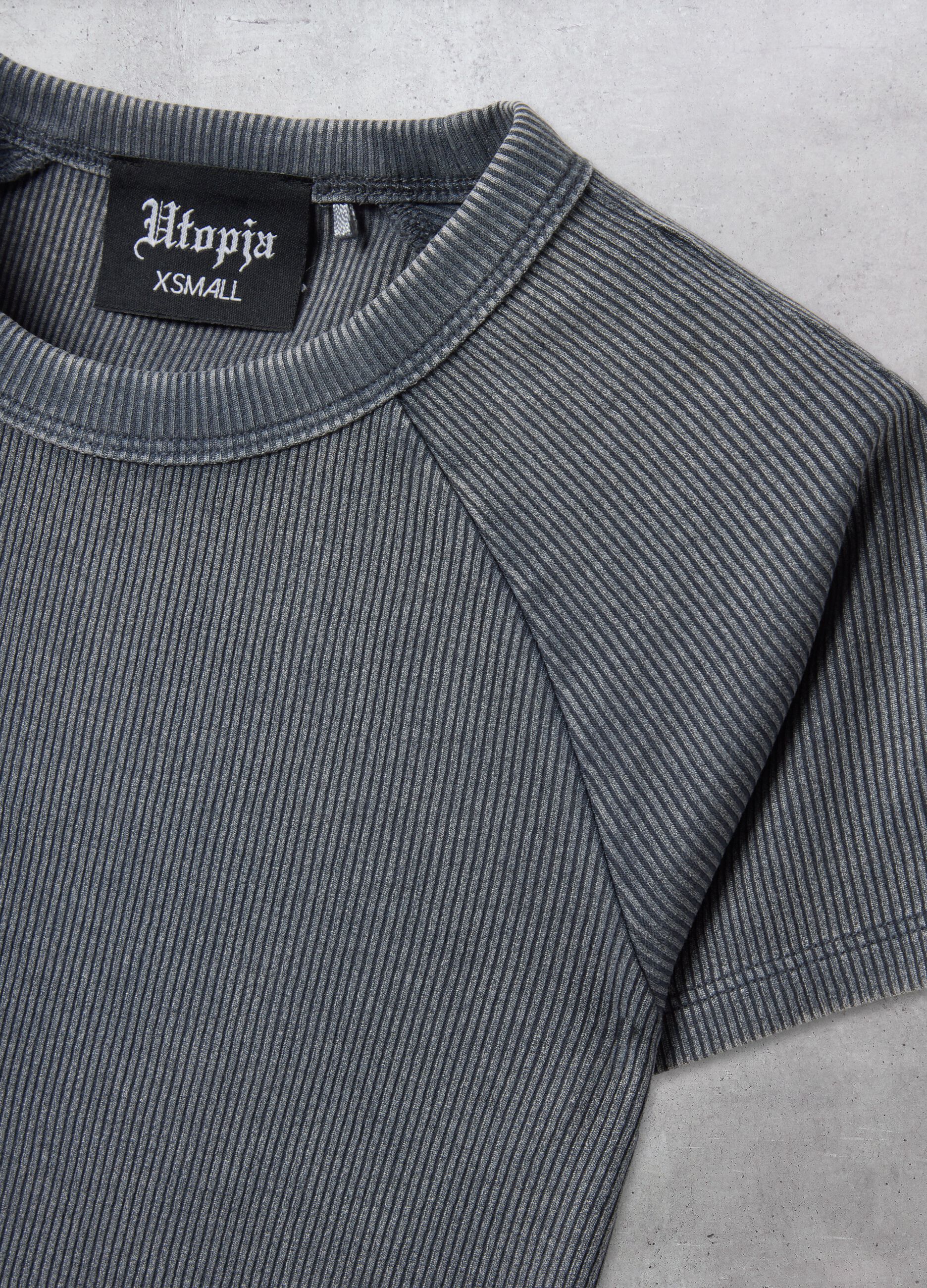 Ribbed Perfect T-shirt Vintage Grey