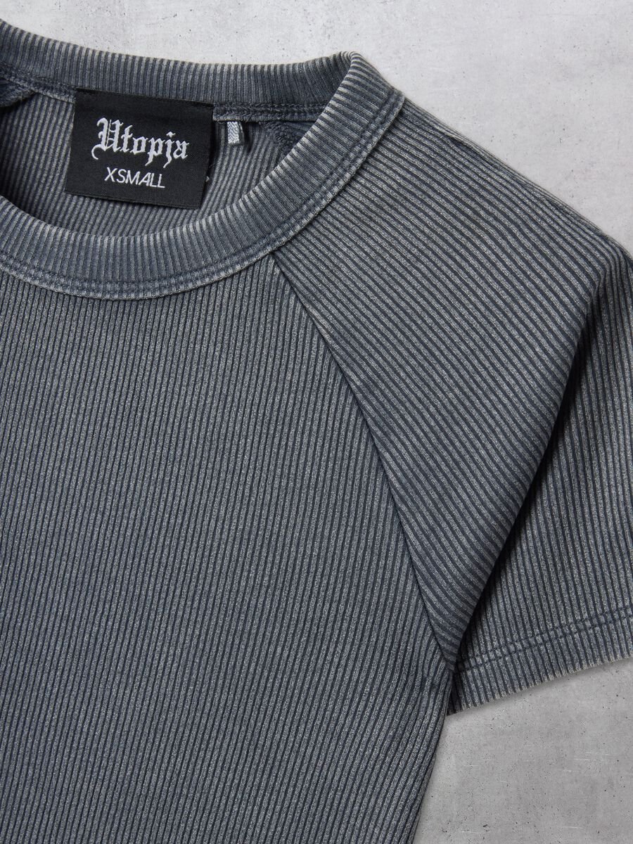 Ribbed Perfect T-shirt Vintage Grey_1