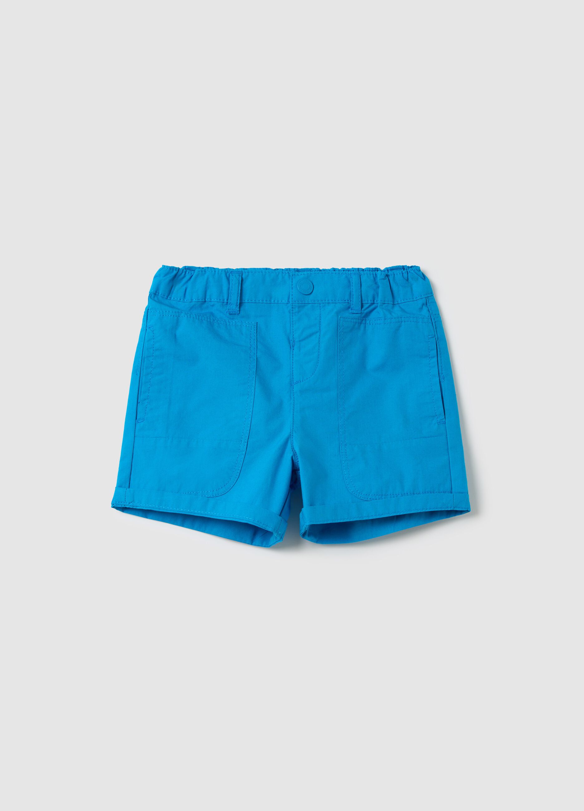 Blue shorts in pure Fagottino cotton