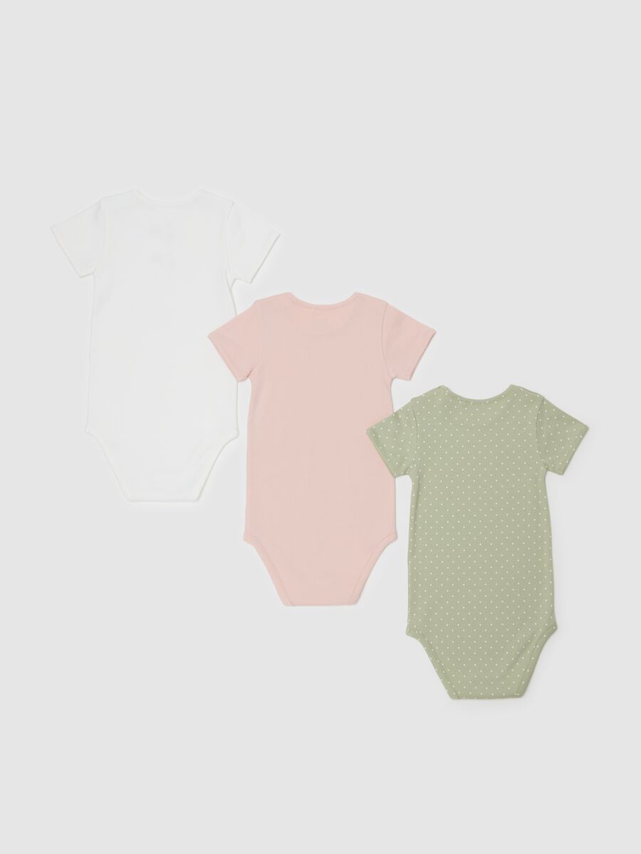 Tripack body in cotone bio fantasia pois _1