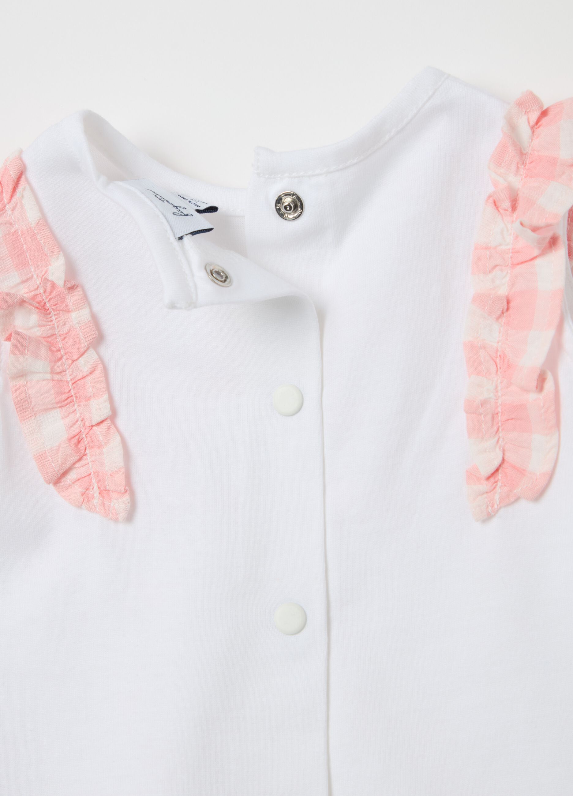 Cotton set with check print