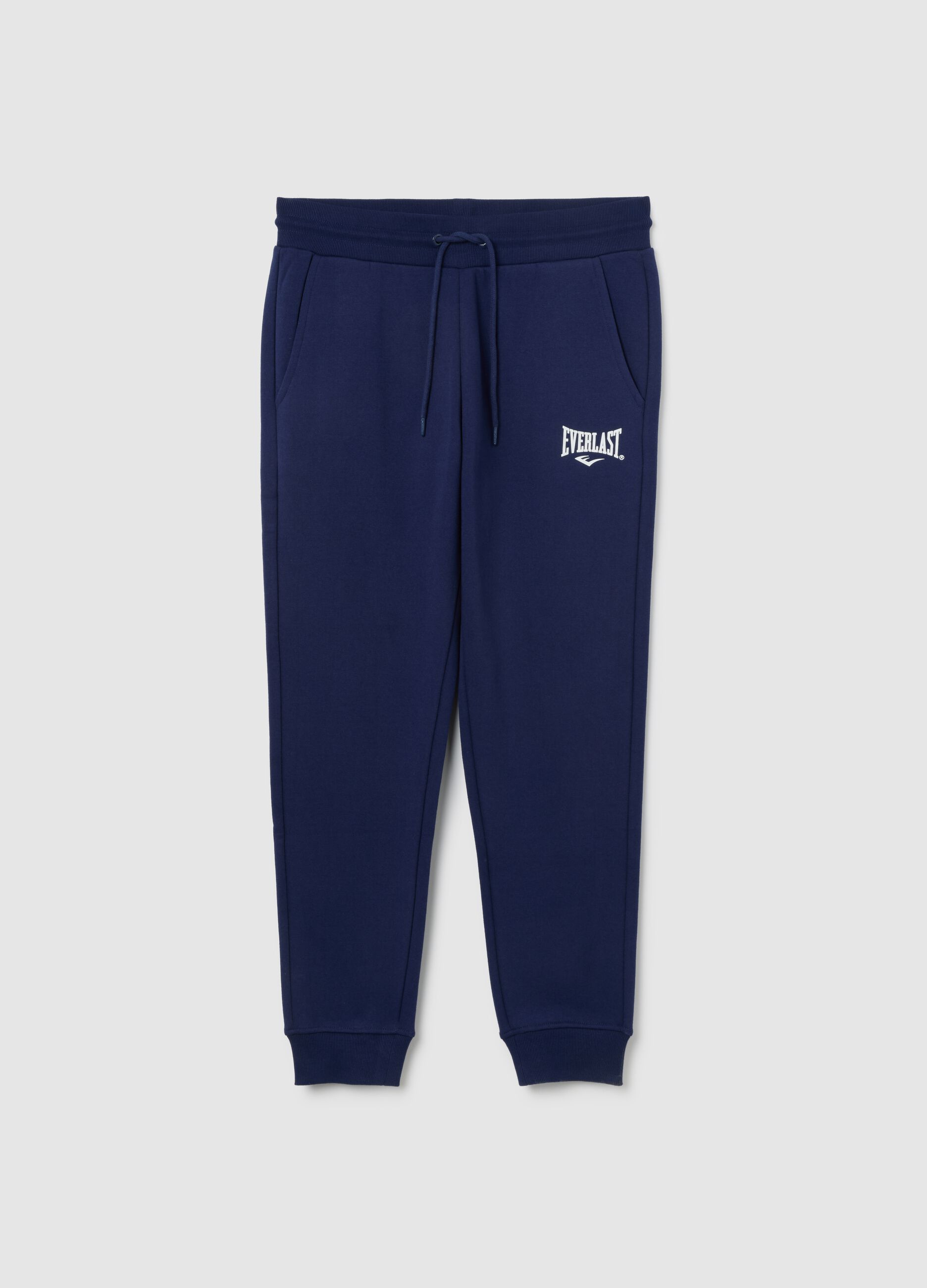 Pantaloni da jogging blu in misto cotone