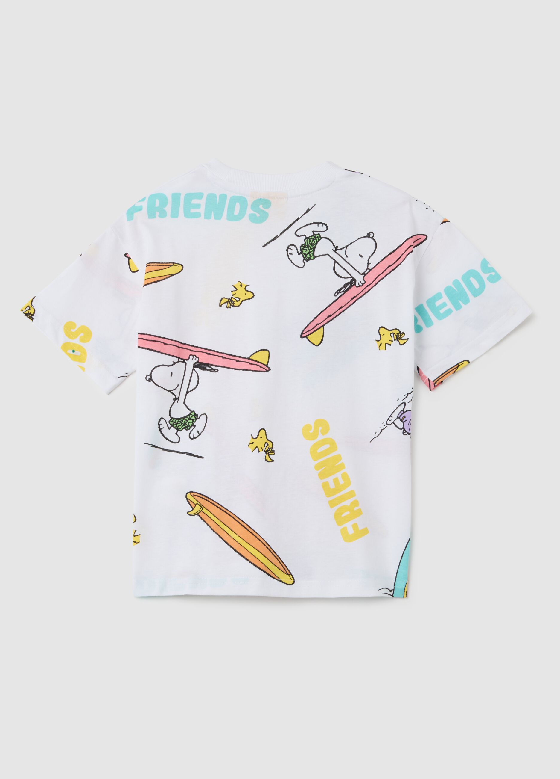 Kids' T-shirt in pure multicolor cotton regular fit with print