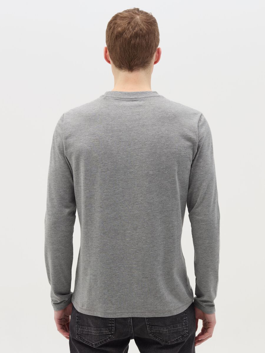 Long-sleeved T-shirt in stretch cotton_3
