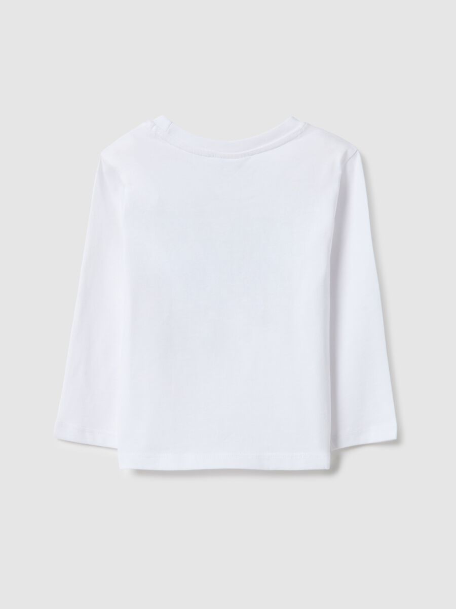 Pure cotton white regular fit t-shirt for boys_1