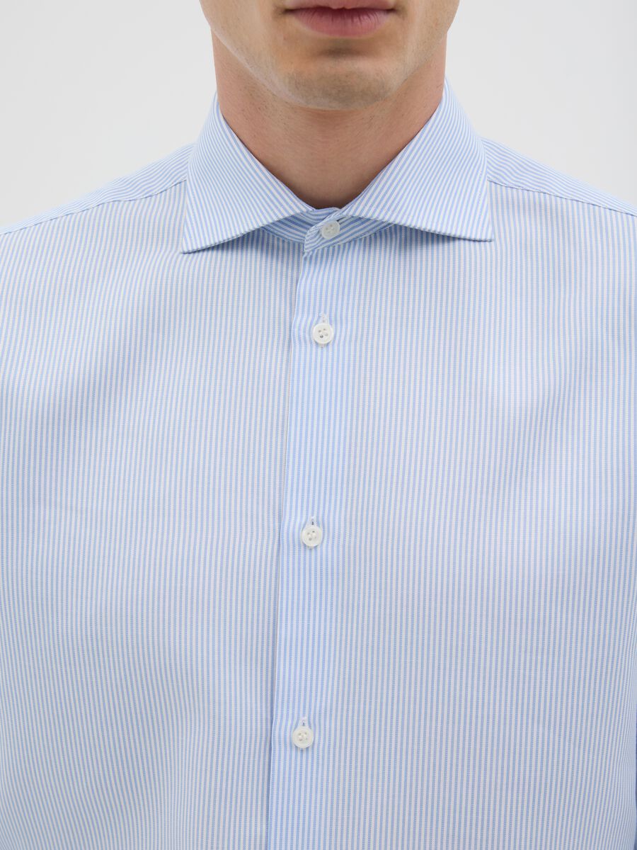 Men's Regular Fit Blue Pure Cotton Shirt_1