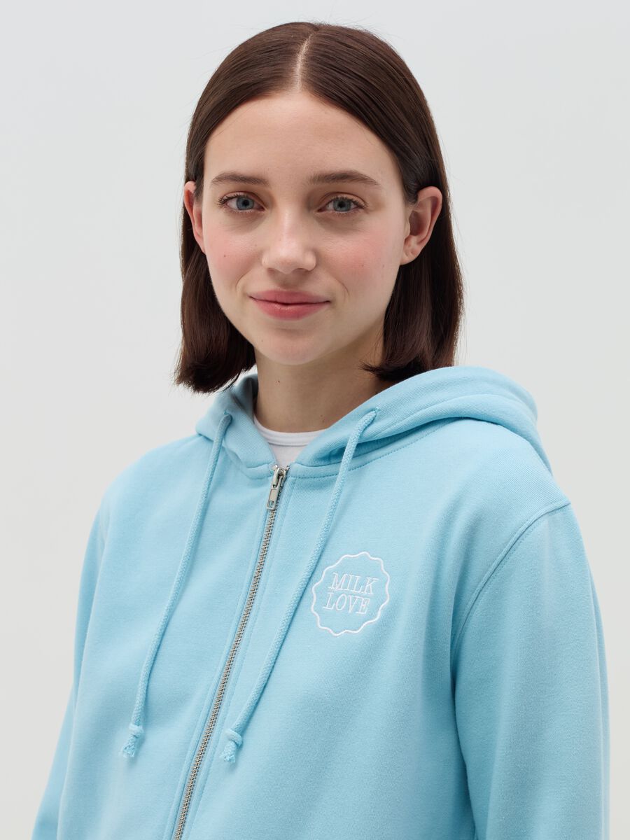 Hooded sweatshirt with zip closure_3