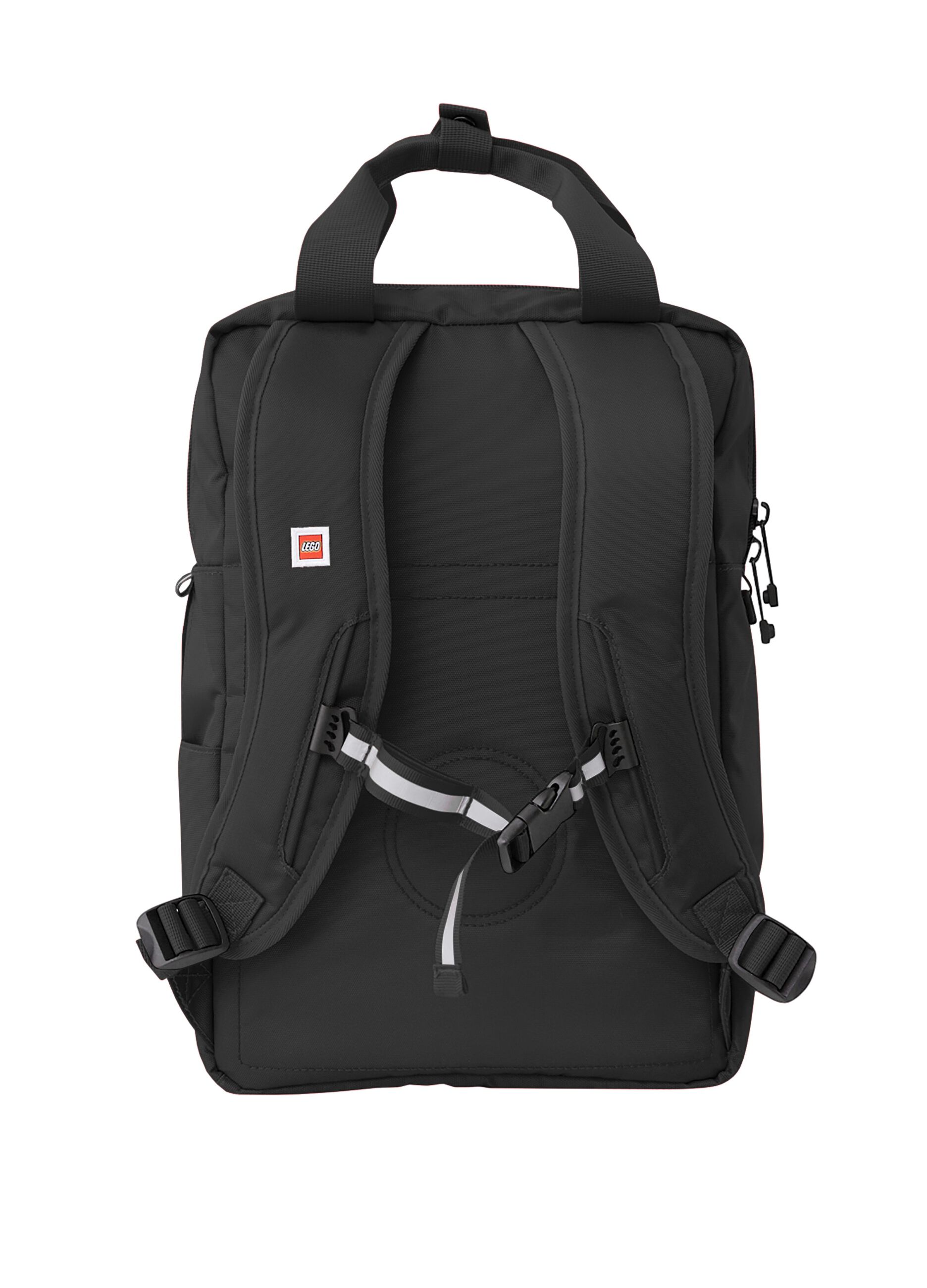 Black backpack with front pockets