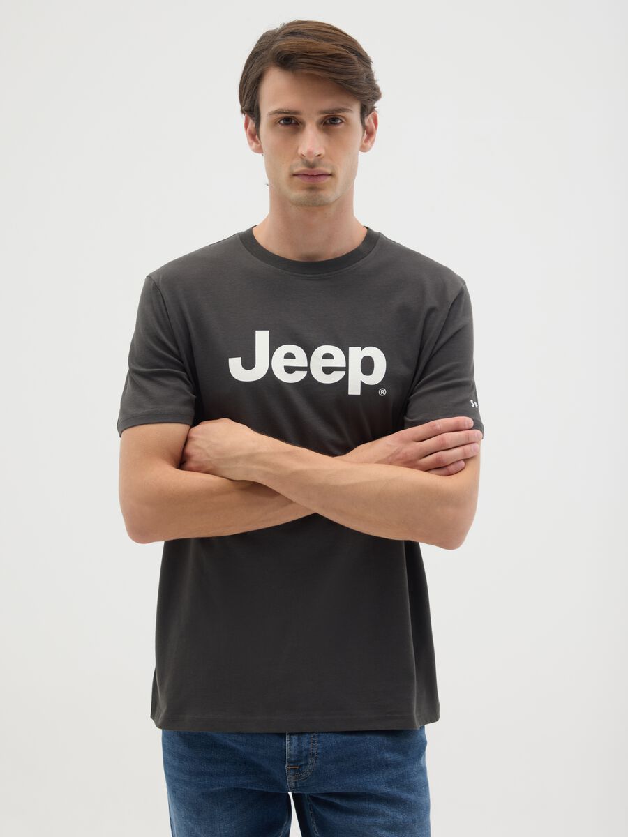 T-shirt in puro cotone nero regular fit_0