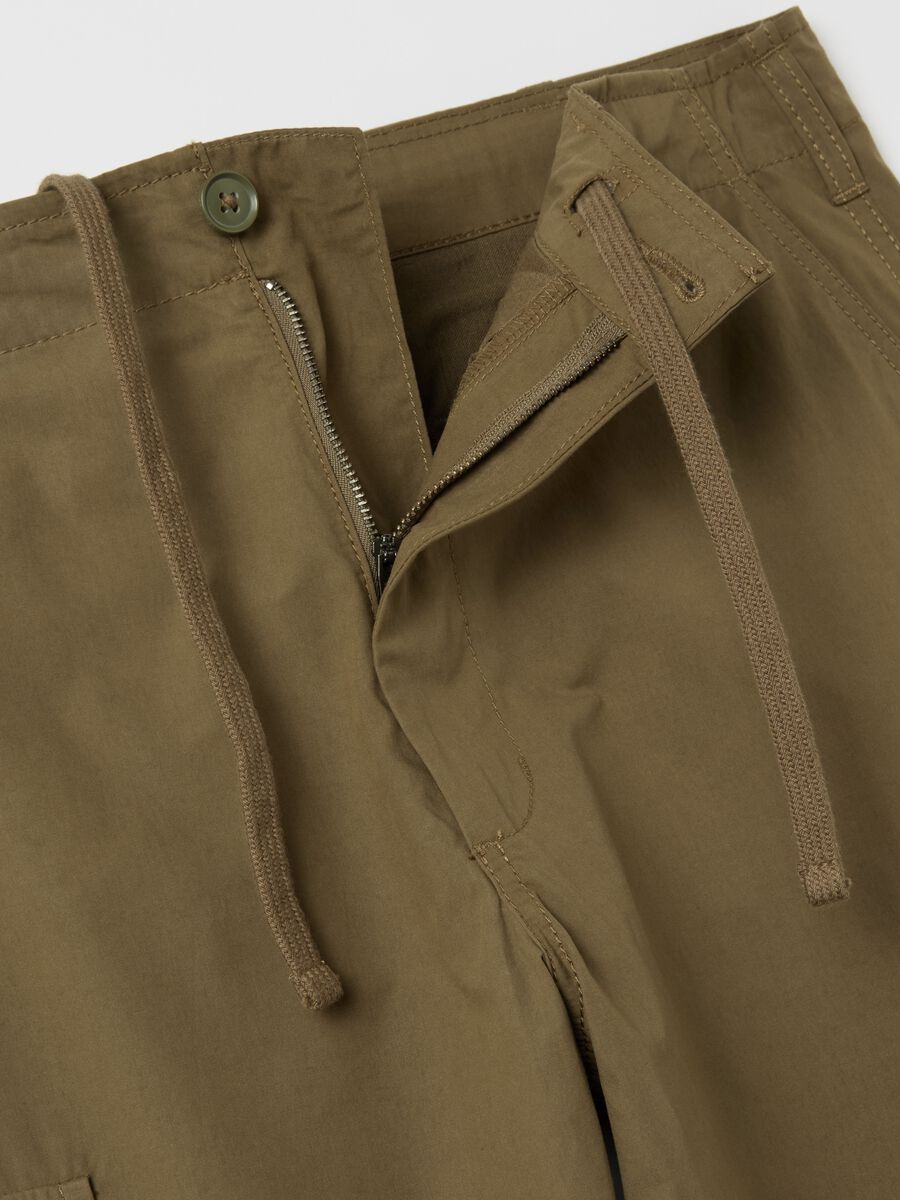 Pantaloni cargo in cotone _1