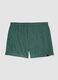 Green swim shorts with elasticated waistband_0