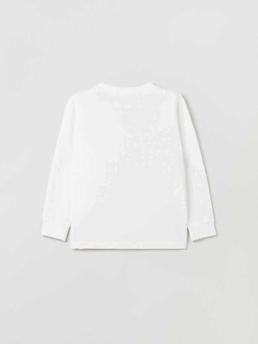 T-shirt a maniche lunghe con stampa_1