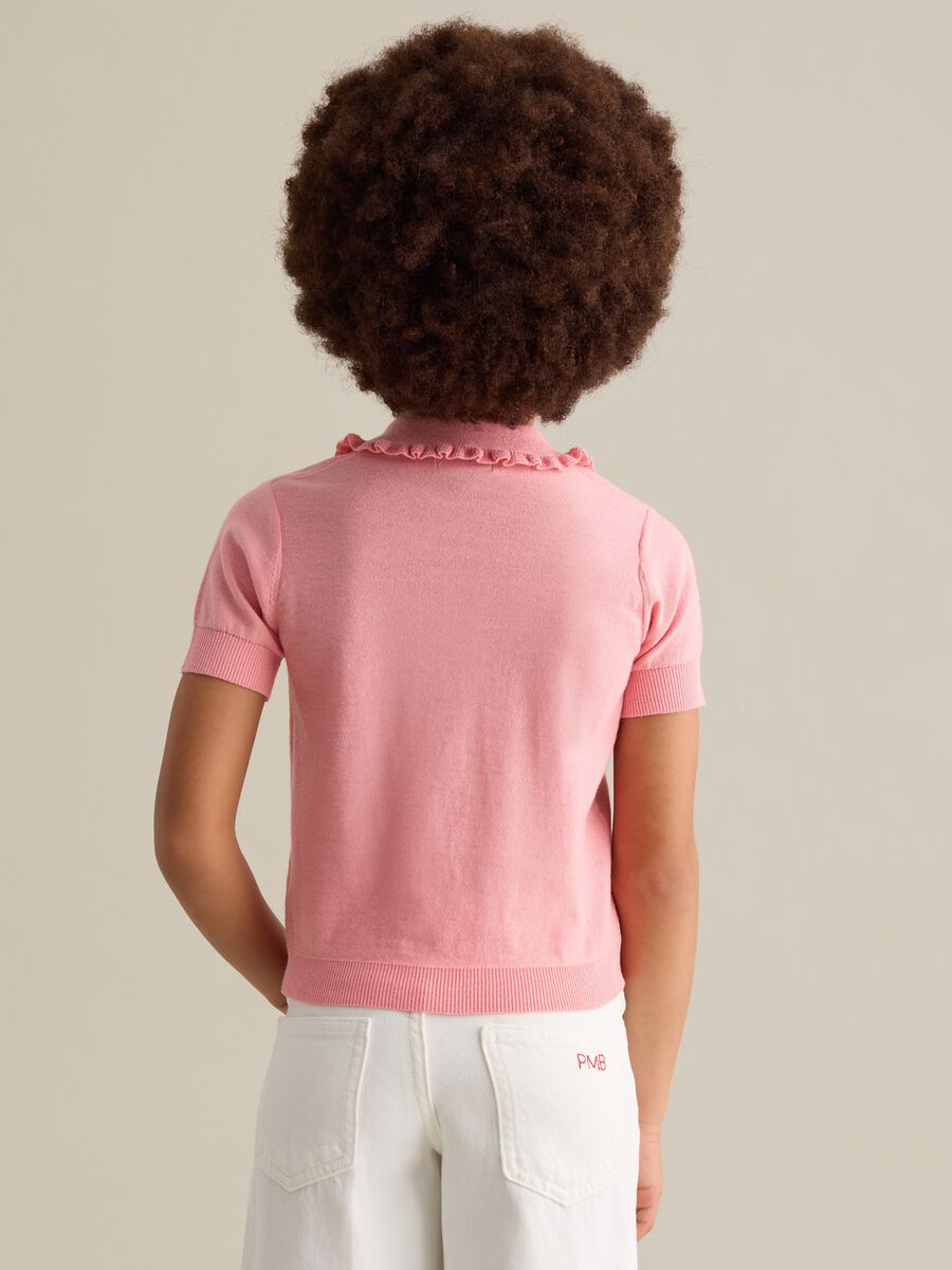 Knit polo shirt with logo embroidery_2