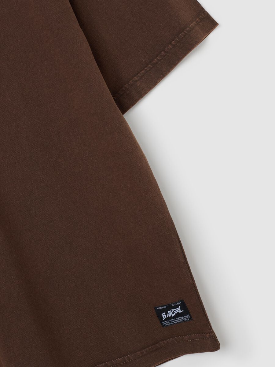 Brown boxy fit pure cotton T-shirt_1