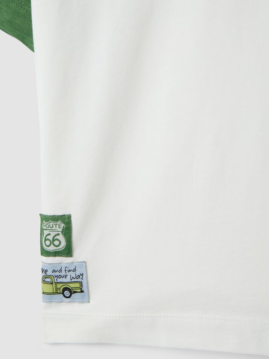 Polo in puro cotone multicolor da bambino oversize fit_3