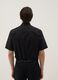 Black short-sleeve shirt with classic collar_2