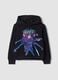 Black pure cotton hoodie with K‑Pop Demon Hunters print_0