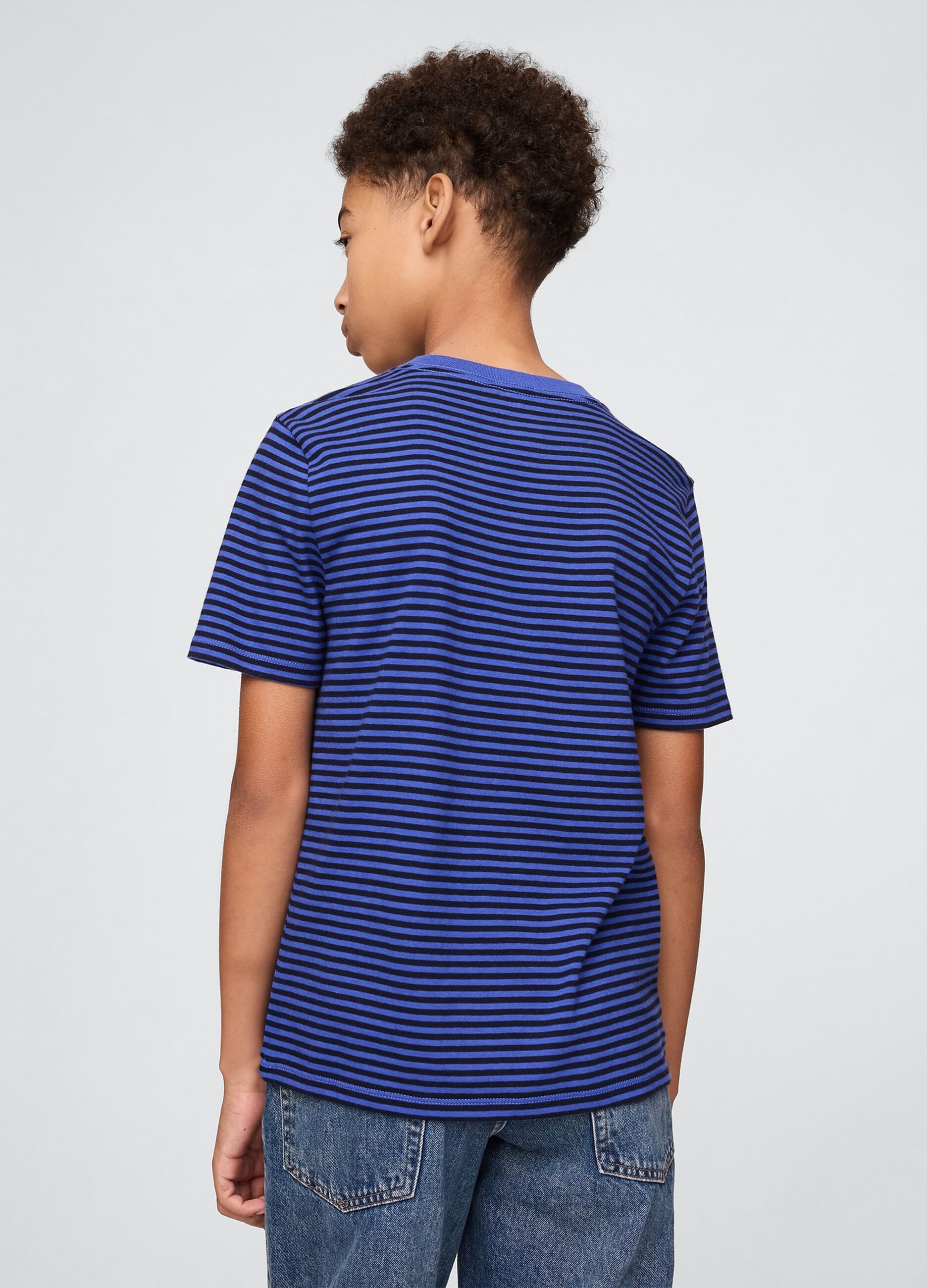 Children's Blue Striped T-shirt