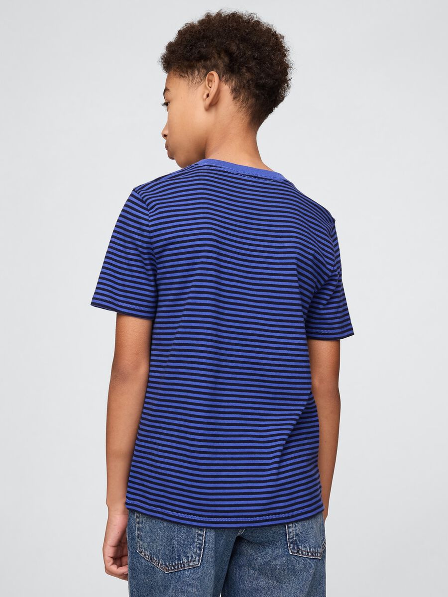 Children's Blue Striped T-shirt_1