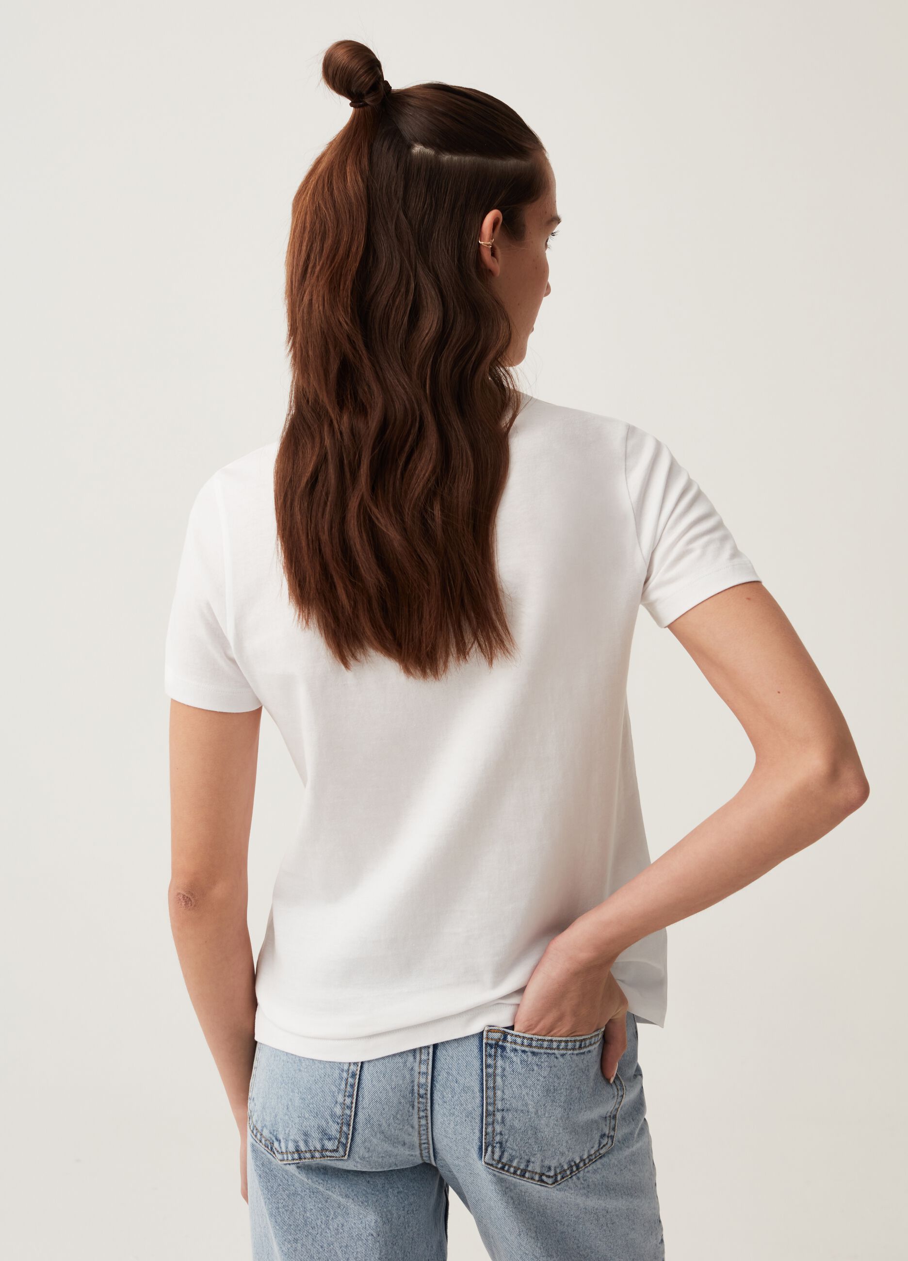 T-shirt in cotone con stampa_2