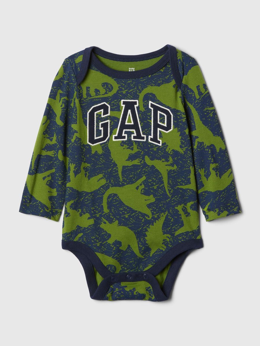 Long-sleeved bodysuit in cotton_0