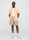 Cotton and linen blend shorts_0